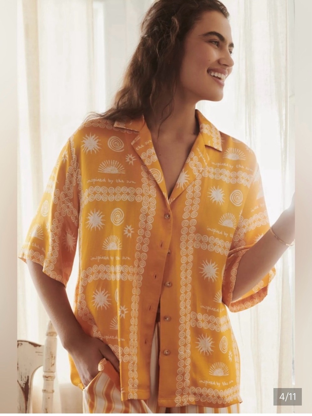 Anthropologie Silky Shirt